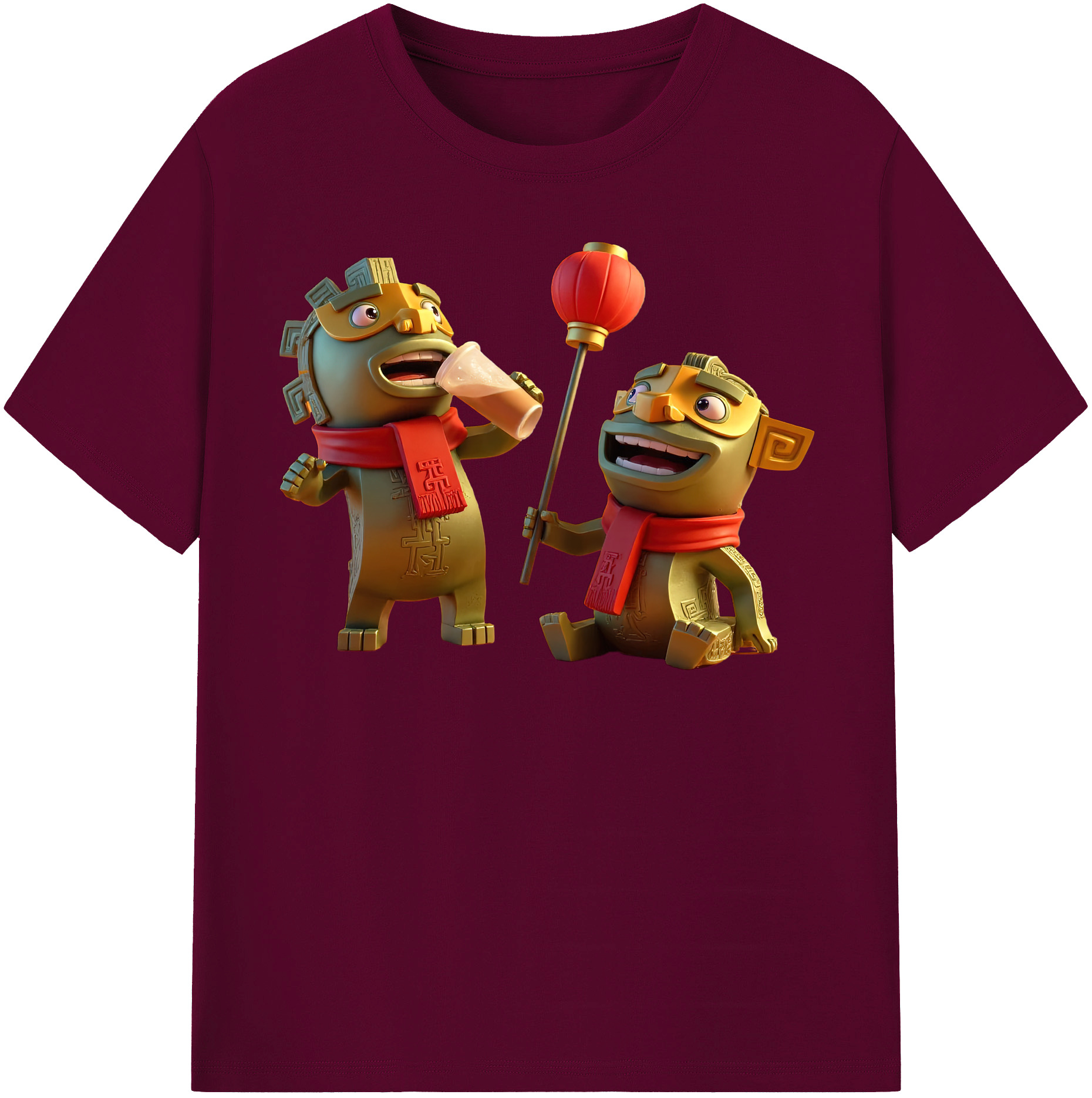 （画像用） Ne Zha 2 ナタ 魔童の大暴れ レディースカジュアルプリントTシャツ（綿100％）
